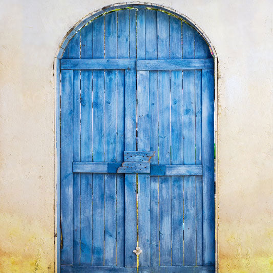 Kate Summer Blue Wooden Door Backdrop Designed by Jia Chan Photography -UK
