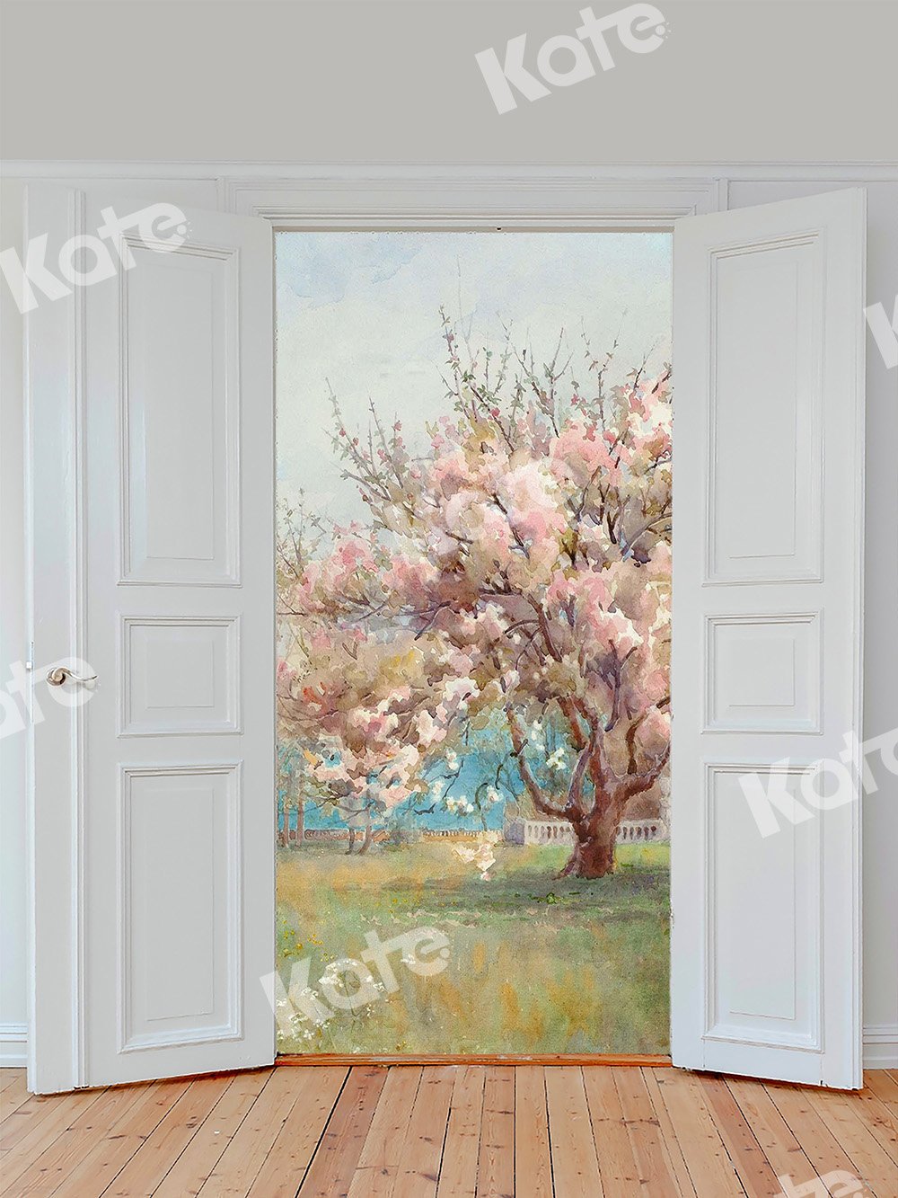 Kate Door With Flower Tree Backdrop Designed by Chain Photography
