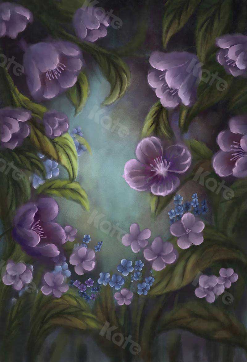 Kate Fine Art Florals Purple Fantasy Backdrop Designed by GQ