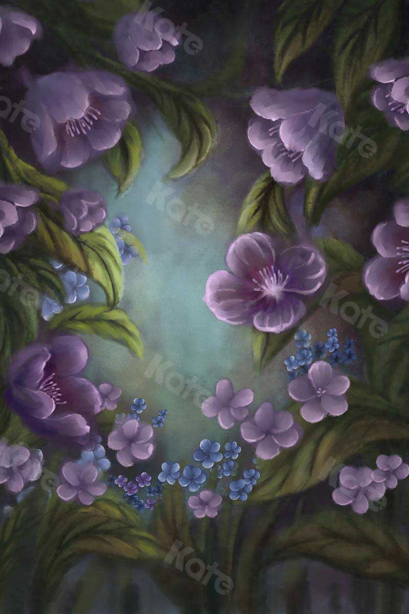 Kate Fine Art Florals Purple Fantasy Backdrop Designed by GQ