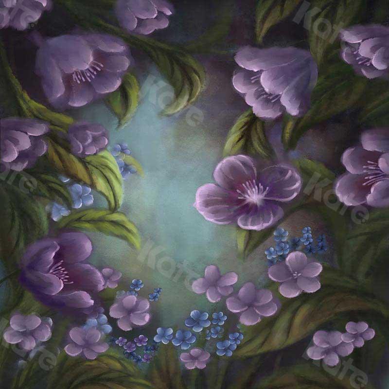Kate Fine Art Florals Purple Fantasy Backdrop Designed by GQ