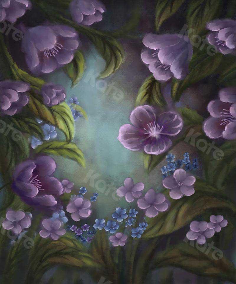 Kate Fine Art Florals Purple Fantasy Backdrop Designed by GQ