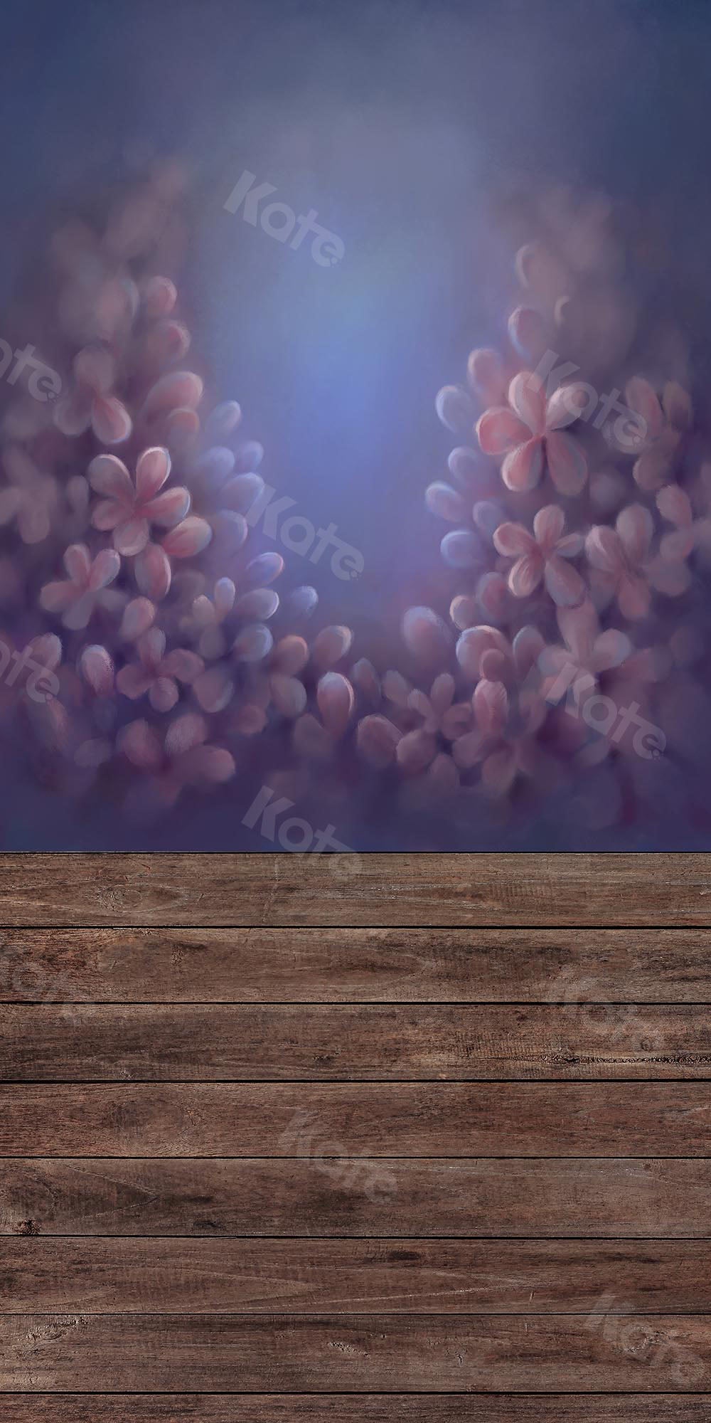 Kate Sweep Fine Art Abstract Floral Wood Backdrop Designed by Chain Photography