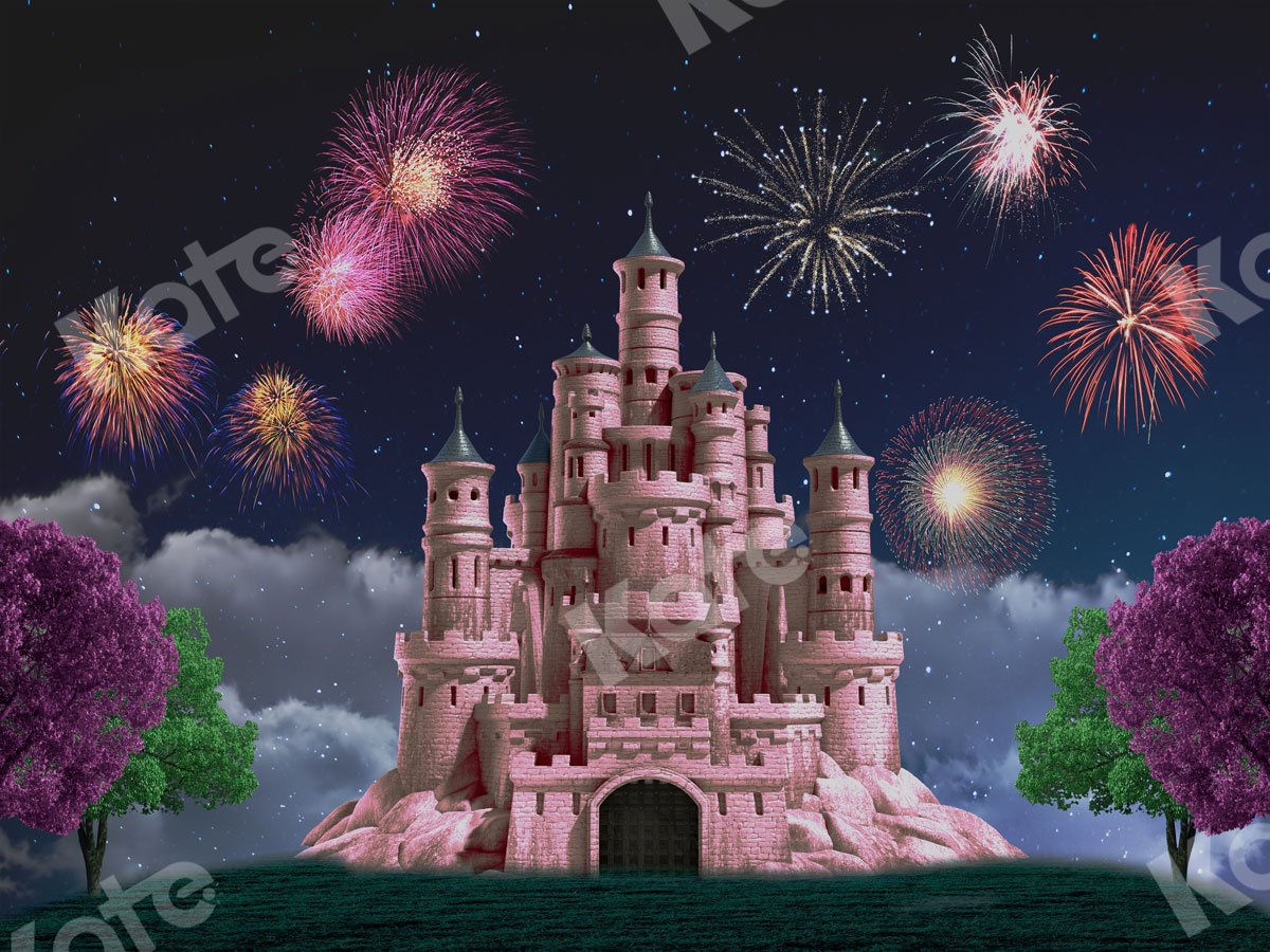 Kate Fairy Tale Backdrop Castle Fireworks Designed By JS Photography