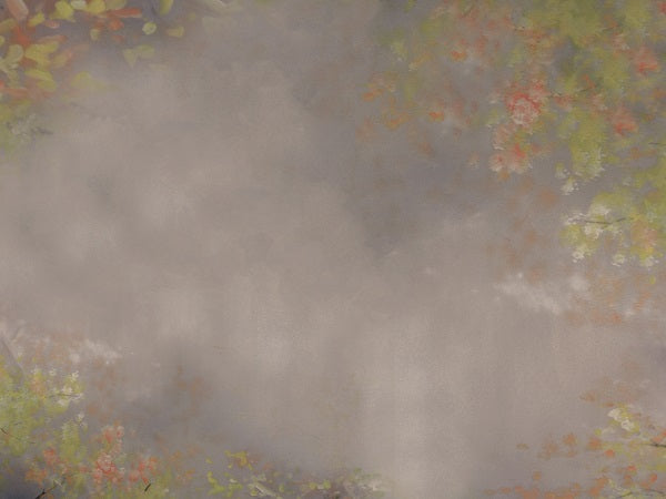 Kate Abstract Texture Cinereous with Warm Flowers Backdrop Designed by Jerry_Sina -UK