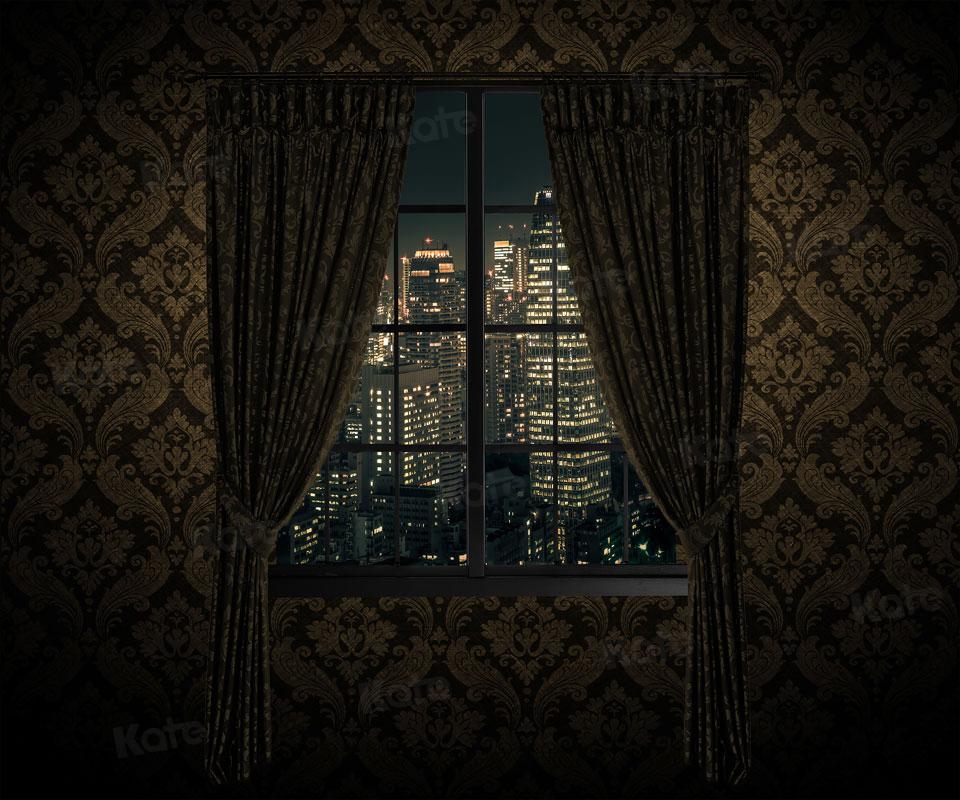 Kate Window Vintage City Sence Backdrop Designed by JS Photography