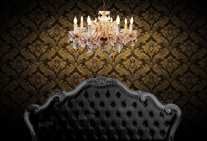 Kate Vintage Boudoir Black Headboard  Backdrop Designed by JS Photography