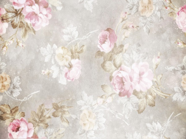 Kate Wedding Retro Old Blurring Flowers Backdrop for Photography Designed by JFCC -UK