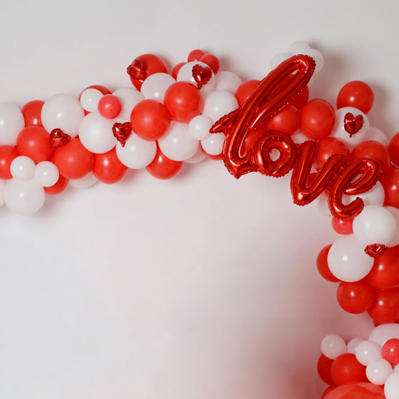 Kate Valentine's Day Balloon Arch Backdrop for Photography -UK