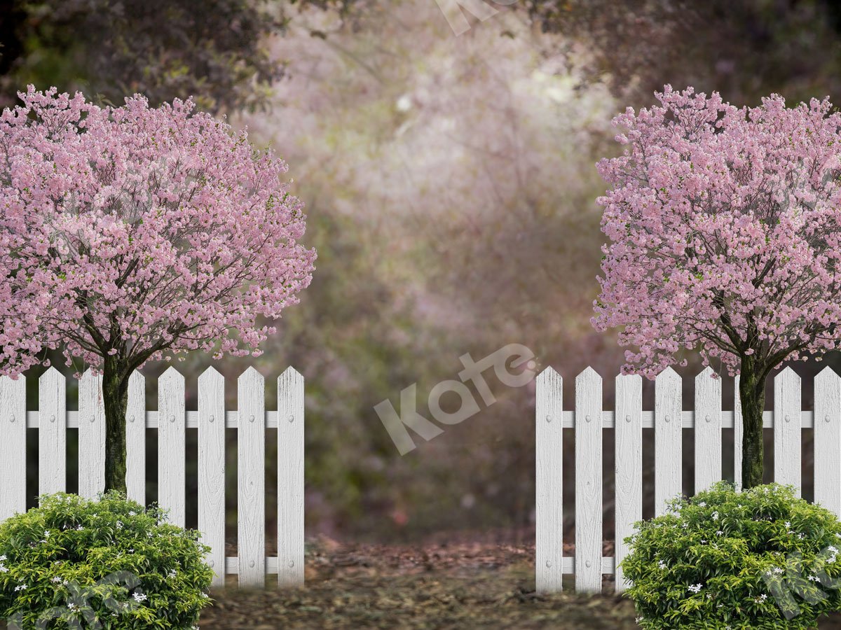 Kate Spring Garden Cherry Blossoms Backdrop for Photography