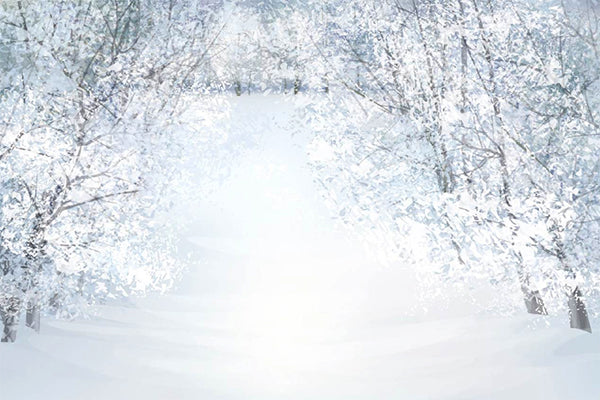 Kate Winter Snow Frozen Trees Backdrops Photography Background
