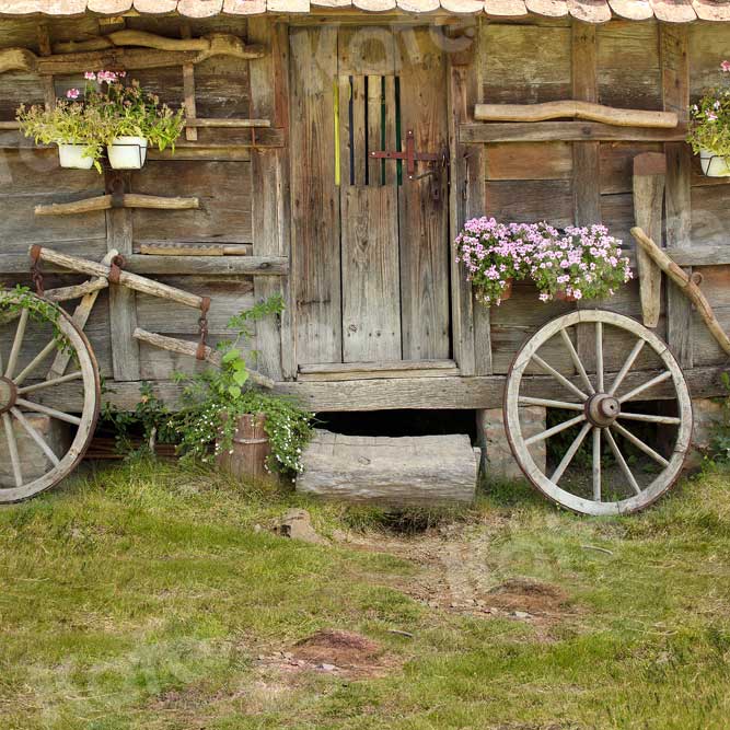 Kate Outdoor Backdrop Old Wood Barn for Photography -UK