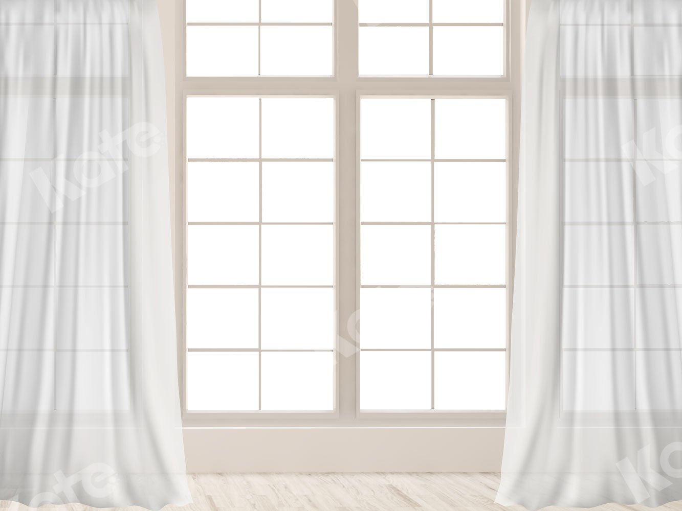Kate White Window White Curtain Backdrop for Photography