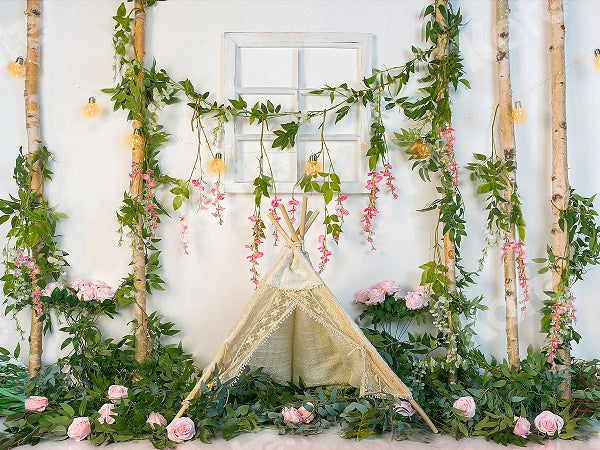 Kate Spring Tent Flowers Backdrop Designed by Jia Chan Photography
