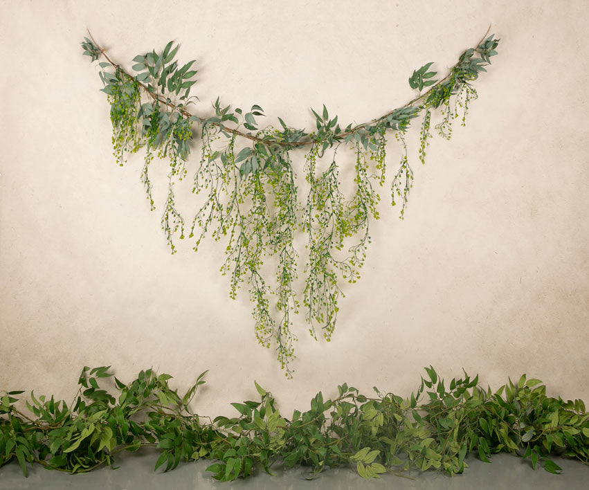 Kate Spring Green Leave Backdrop Designed by Jia Chan Photography