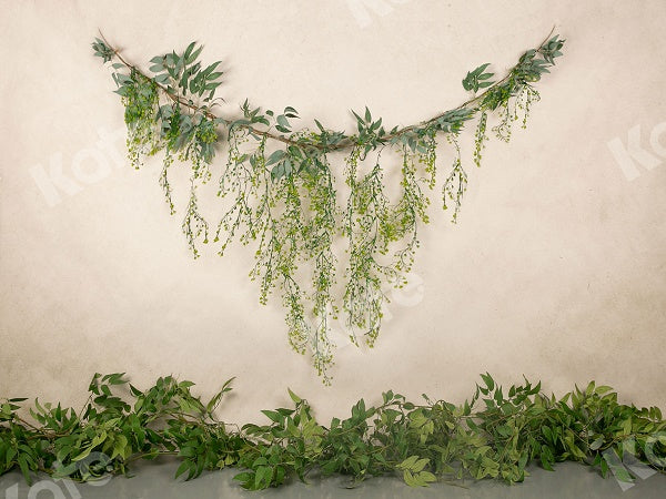Kate Spring Green Leave Backdrop Designed by Jia Chan Photography