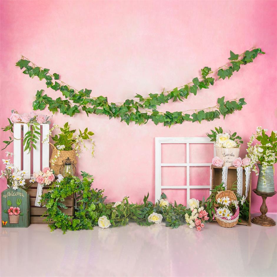 Kate Pink Barn Flowers Summer Backdrop Designed by Jia Chan Photography