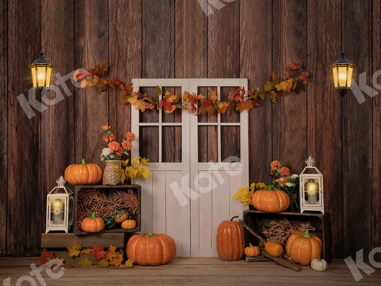 Kate Autumn/Thanksgiving Pumpkins Backdrop Designed by Jia Chan Photography