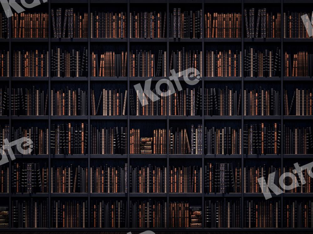 Kate Backdrop To School Backdrop Books Bookshelf Designed by Chain Photography