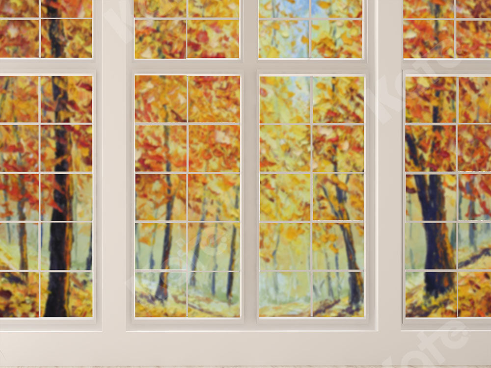 Kate Window Backdrop Fall Garden Designed by Emetselch