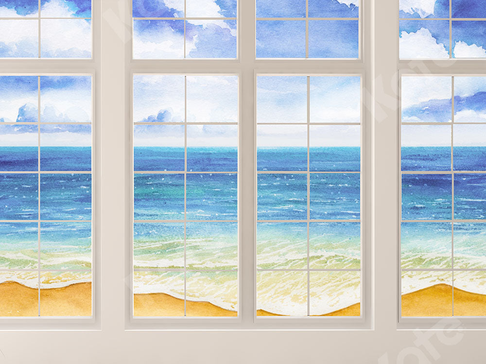 Kate Summer Backdrop Window Beach Designed by Chain Photography