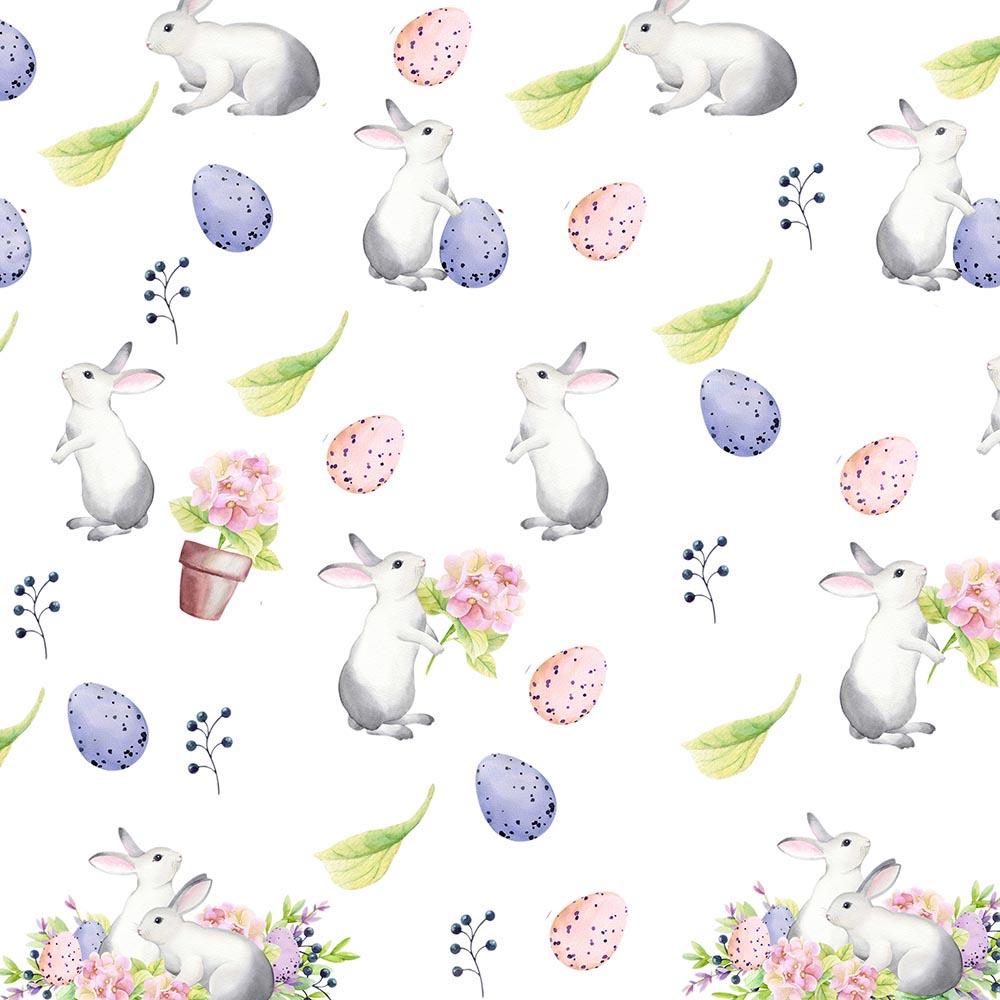 Kate Easter Bunny Pink Purple Eggs Backdrop Designed by Chain Photography