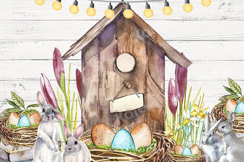 Kate Easter Egg Bunny Backdrop Designed by GQ -UK