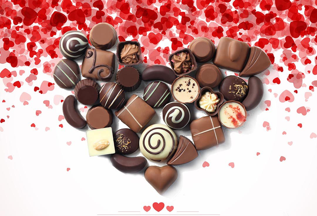 Kate Valentine's Day Heart Chocolate Backdrop Designed by Chain Photography -UK