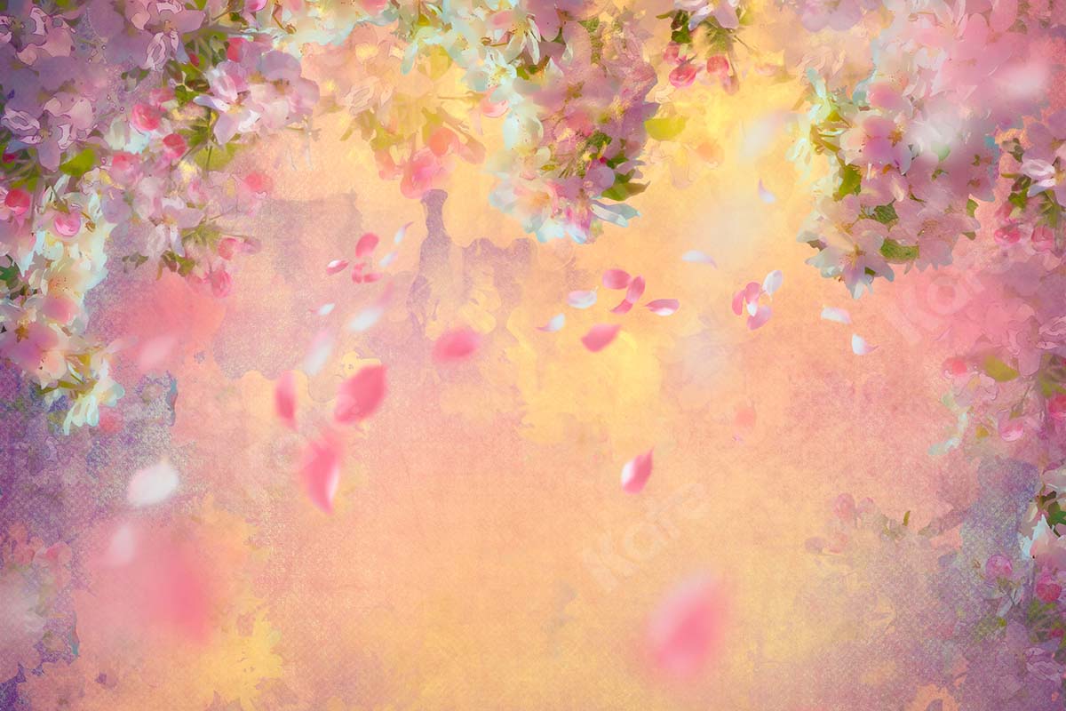 Kate Spring Fine Art Foggy Florals Backdrop Designed by Chain Photography -UK