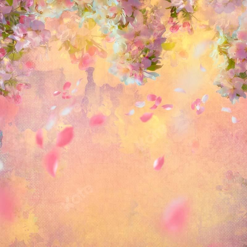 Kate Spring Fine Art Foggy Florals Backdrop Designed by Chain Photography