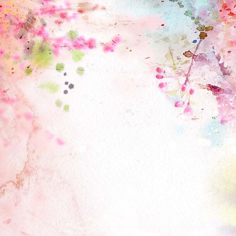 Kate Spring Fine Art Pink Florals Backdrop Designed by Chain Photography -UK