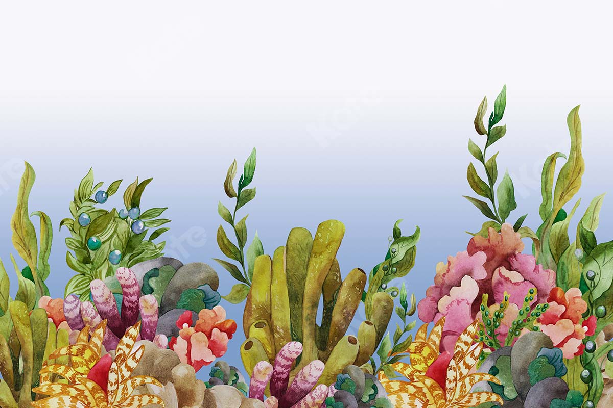Kate Summer Under the Sea Corals Fishman Backdrop Designed by GQ
