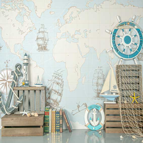 Kate Travel Around the World Summer Children Backdrop Designed by Jia Chan Photography