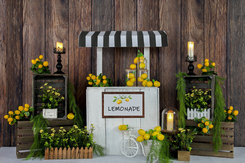 Kate Summer Lemon Stand Backdrop Designed by Jia Chan Photography