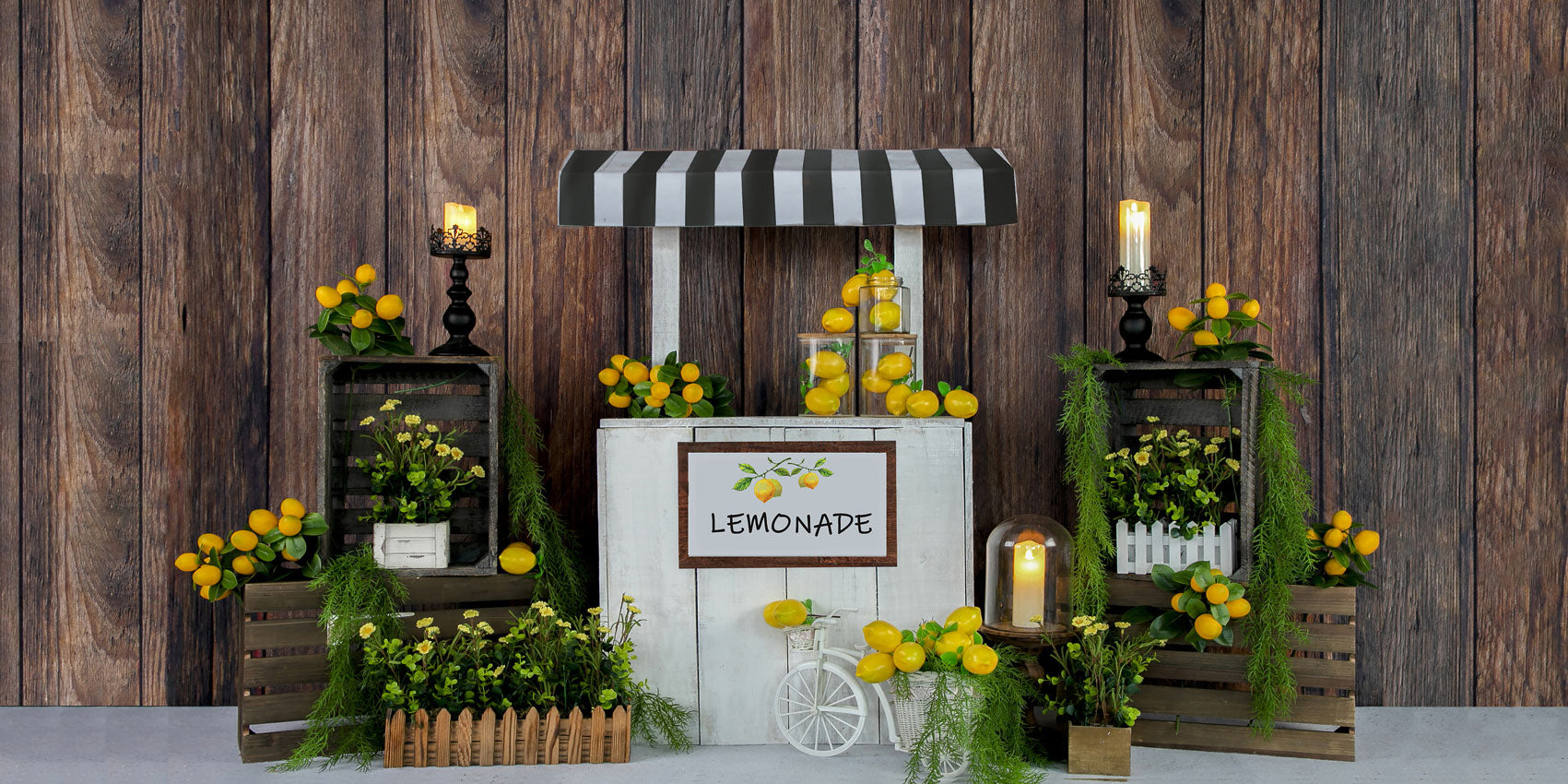 Kate Summer Lemon Stand Backdrop Designed by Jia Chan Photography