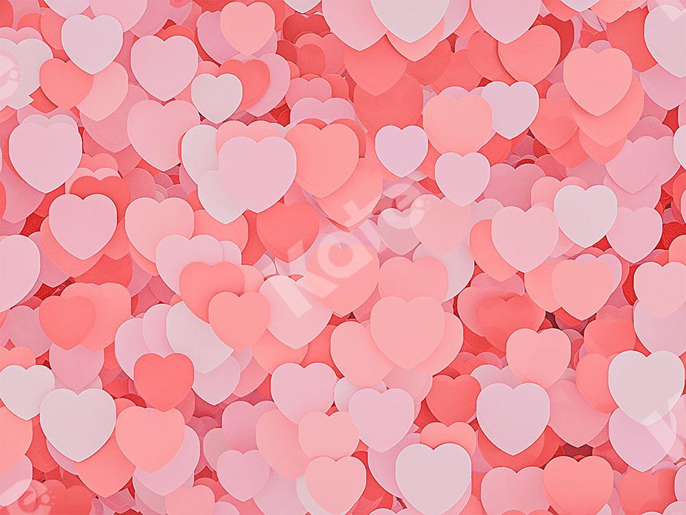Kate Bokeh Pink Heart Backdrop Designed by Chain Photography -UK