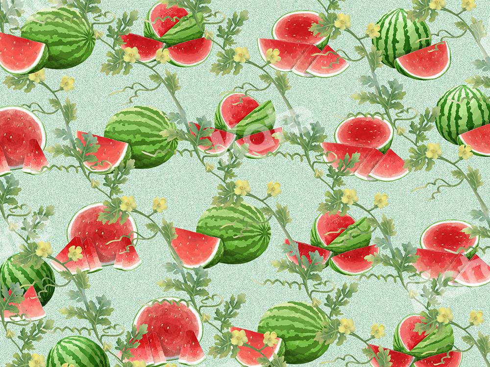 Kate Summer Backdrop Watermelons Designed by Chain Photography