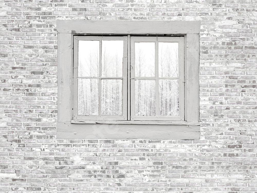 Kate Brick Backdrop with White Window Designed by Chain Photography -UK