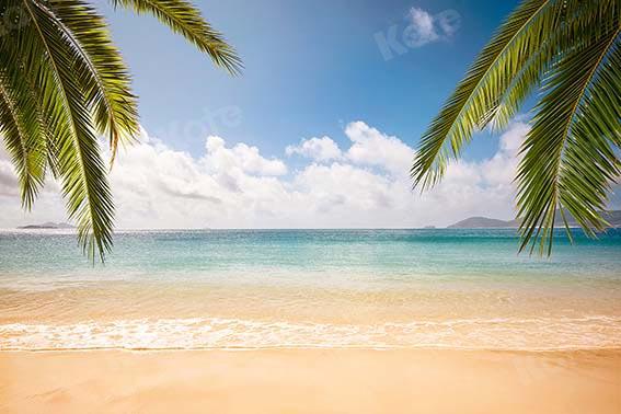 Kate Summer Beach Blue Sky Backdrop Designed by Chain Photography -UK