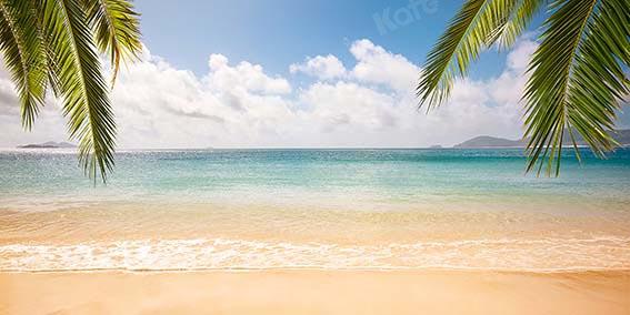 Kate Summer Beach Blue Sky Backdrop Designed by Chain Photography -UK
