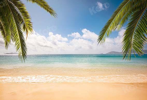 Kate Summer Beach Blue Sky Backdrop Designed by Chain Photography -UK