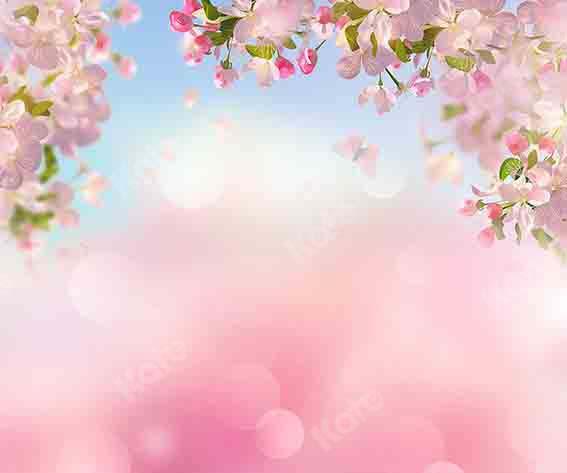 Kate Spring Cherry Peach Blossom Backdrop Designed by Chain Photography