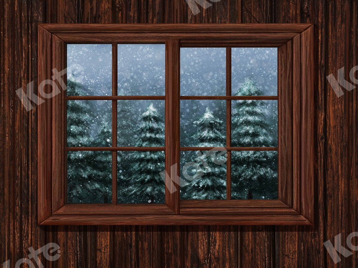 Kate Window Snow Forest Xmas Backdrop Designed by Jia Chan Photography