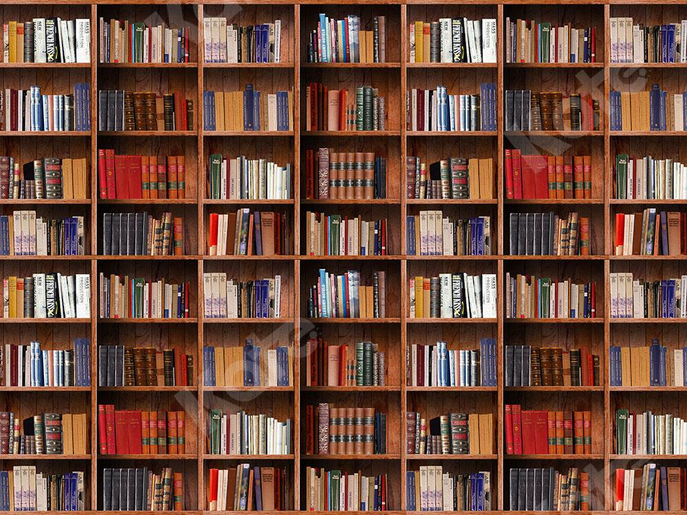 Kate Back to School Backdrop Books Shelf Designed by Chain Photography -UK