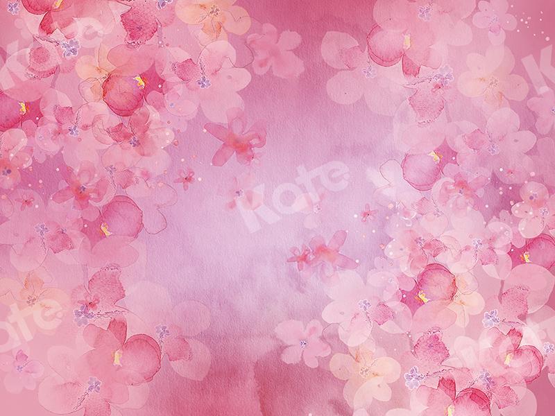 Kate Fine Art Pink Florals Backdrop Designed by GQ