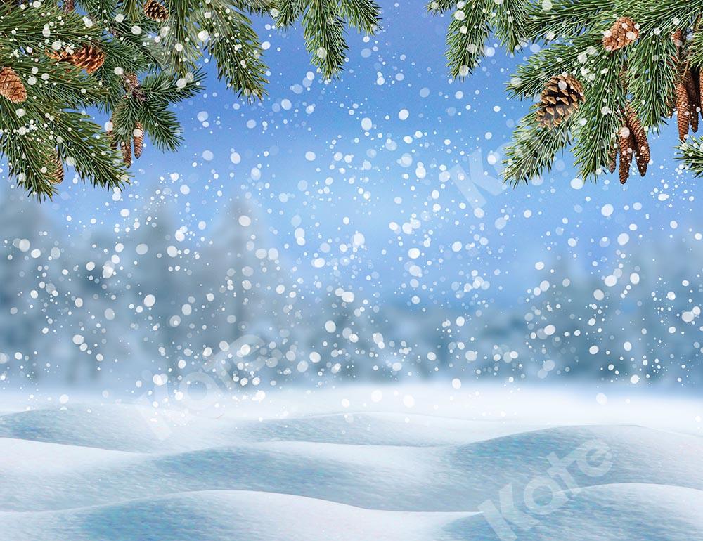Kate Winter/Christmas Snow Backdrop Designed by Chain Photography -UK