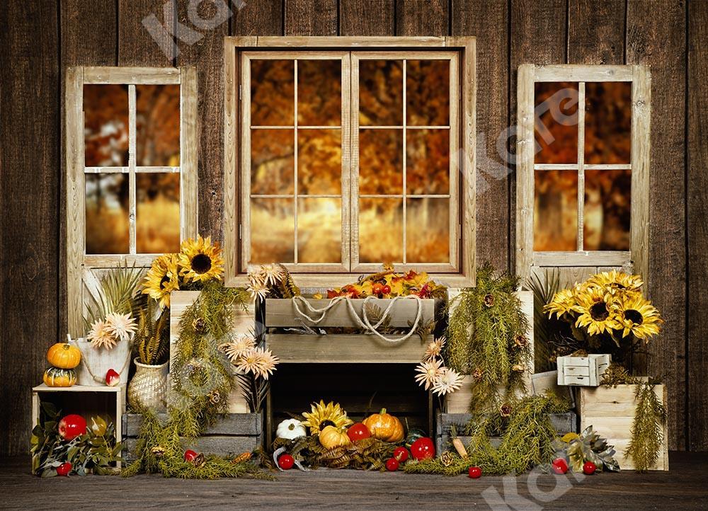 Kate Autumn Window Backdrop Designed by Emetselch -UK