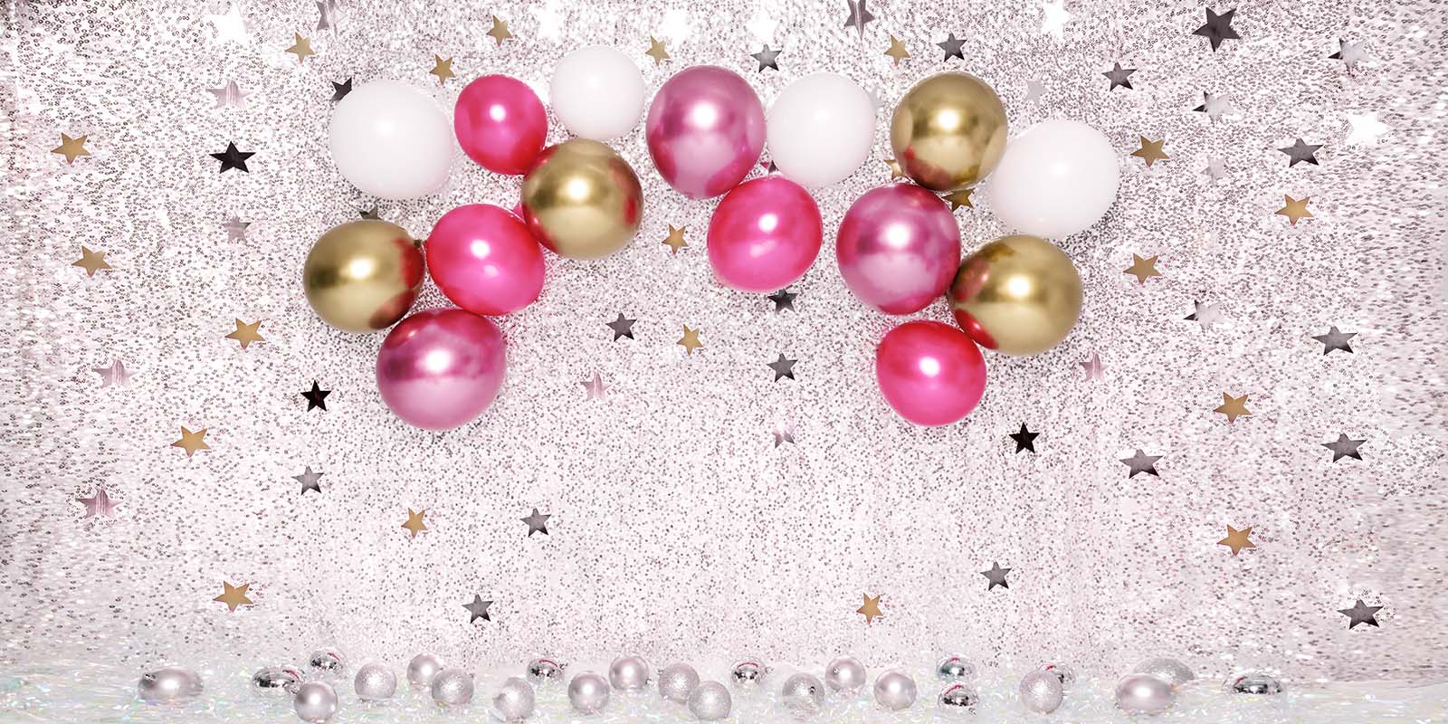 Kate Cake Smash Star Red Balloons Backdrop Designed by Emetselch -UK