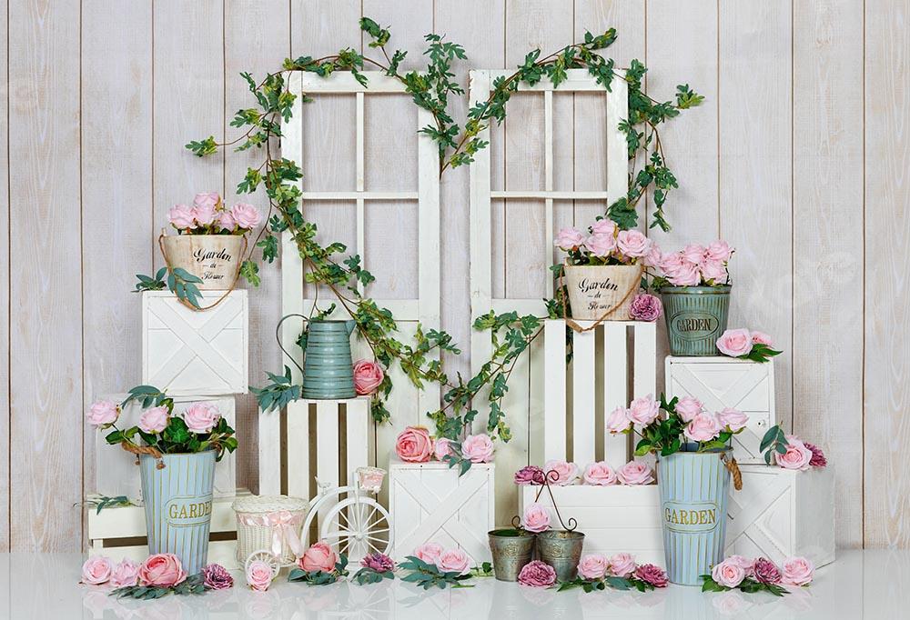 Kate Spring/valentine's Day Pink Rose Backdrop Designed by Emetselch