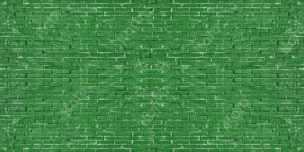 Kate Spring Green Brick Backdrop for photography